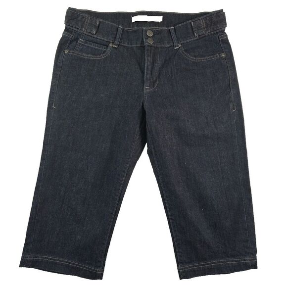 Old Navy Classic Rise Cropped Capri Jeans Women's size 8 Stretch Peddle Pusher - Picture 1 of 11